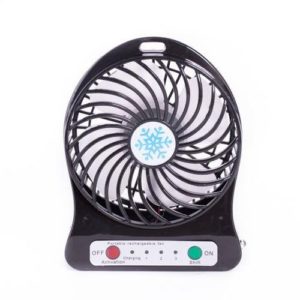 Mini ventilateur - Rechargeable multifonctionnel 3 vitesses - Noir