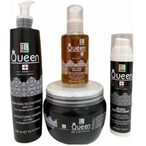 Queen Pack Shampoing Keratine Restructante Professionnel - Sans Sulfate